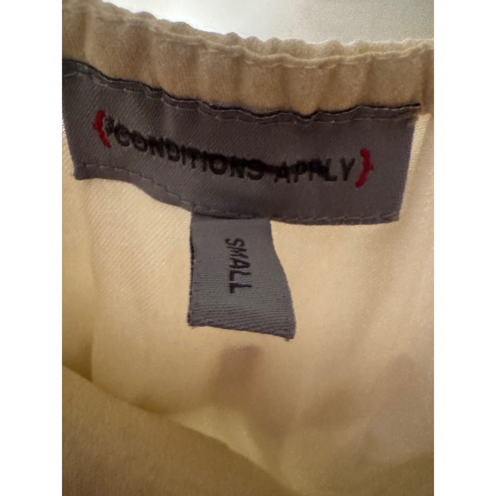 Conditions Apply Anthropologie Horse Graphic Print Midi Dress Cream Black Small - Picture 4 of 4